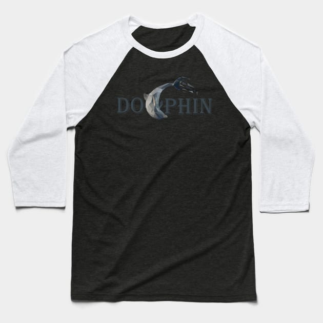 dolphin Baseball T-Shirt by Amartwork